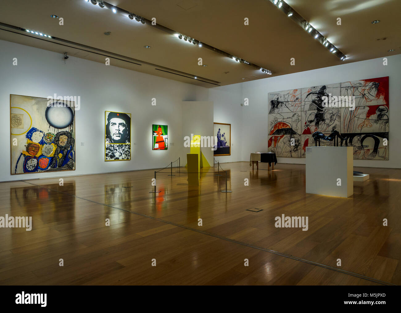 Exebition room,MALBA,Latin American Art Museum of Buenos Aires,interior,Buenos Aires,Argentina Stock Photo