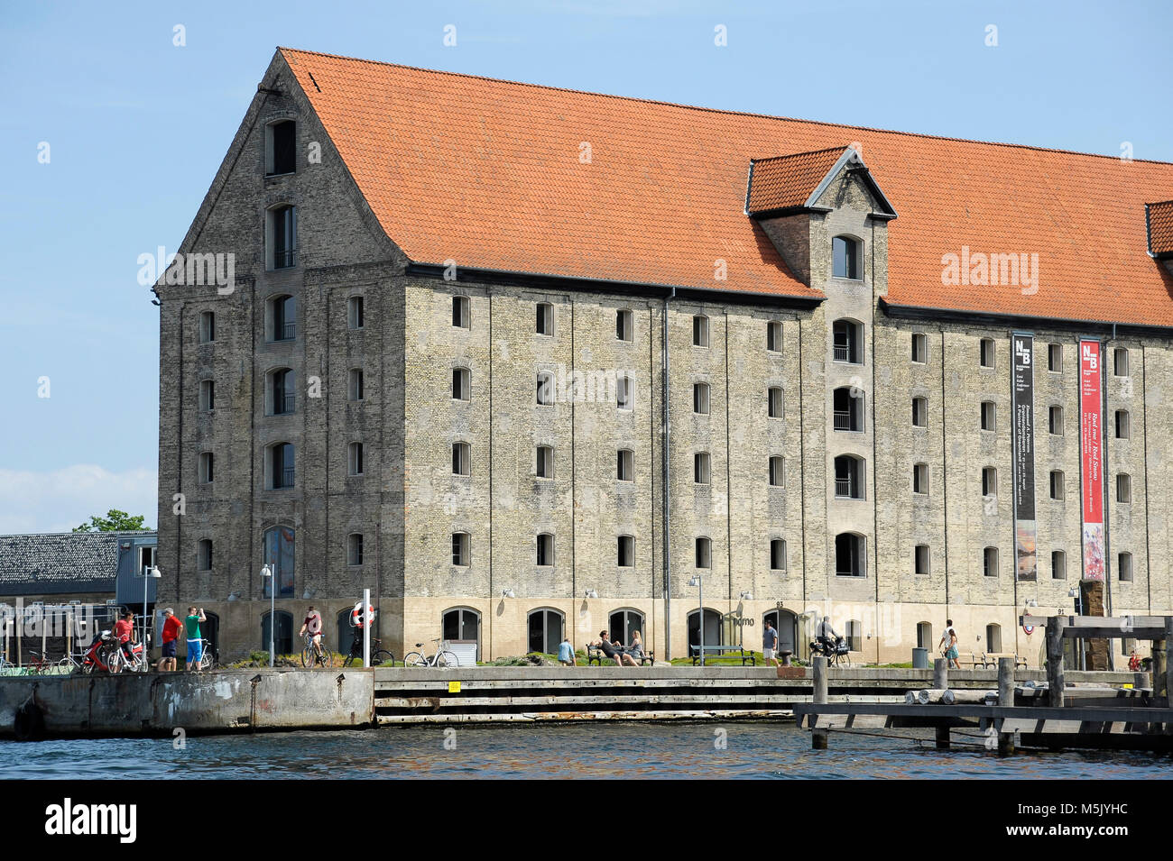 Nordatlantens Brygge (North Atlantic House) in old warehouse from XVIII century was Greenlandic Trading Square for 200 years, and now hosts cultural c Stock Photo