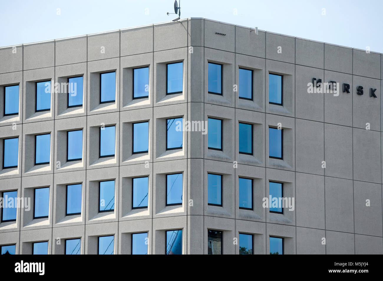 Headquaters of A.P. Moller–Maersk Group, Danish business conglomerate in transport, logistics and energy sector, one of the largest container ship ope Stock Photo