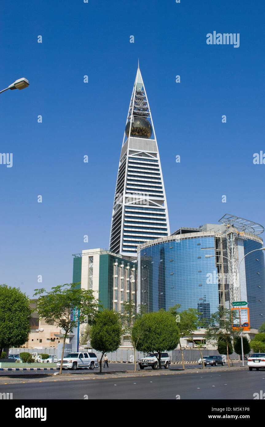 Landmarks Skyscrapers and Buildings of Riyadh, Saudi Arabia Capital