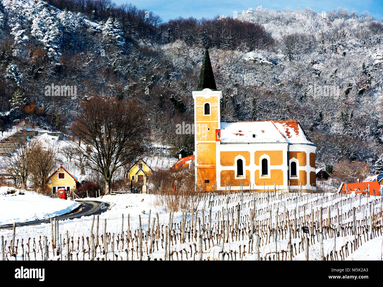 Chapel at St. Gyorgy hill, Hungary ( Hegymagas ) Stock Photo