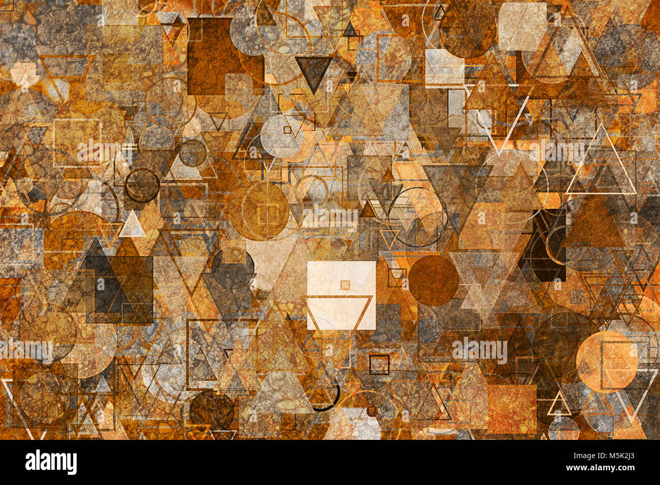 Random circle, square, rectangle & triangle shape, digital generative ...