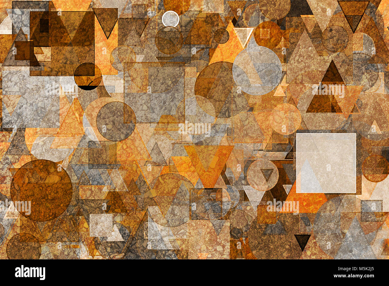 Random circle, square, rectangle & triangle shape, digital generative ...