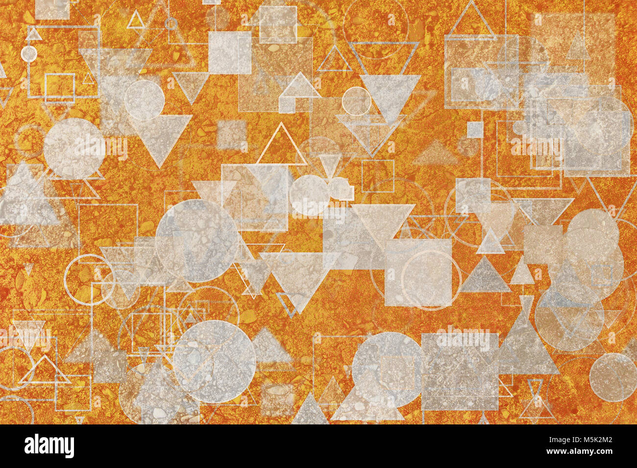 Random circle, square, rectangle & triangle shape, digital generative ...