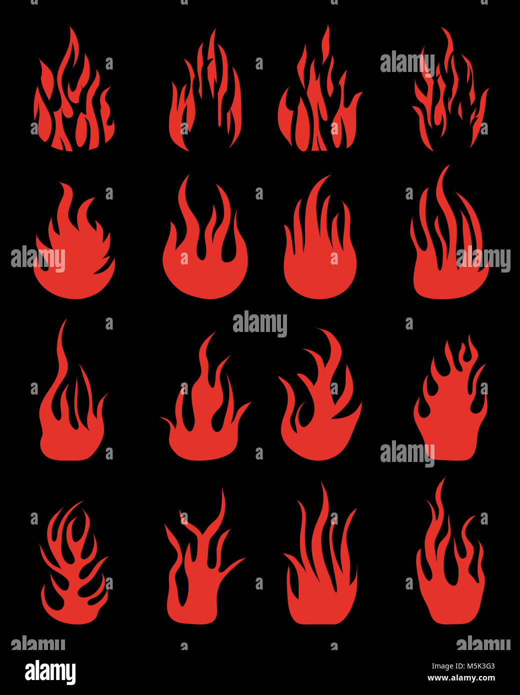 Fire flames clip art hi-res stock photography and images - Alamy