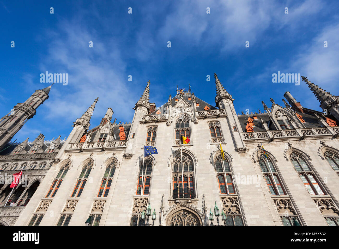 Provincial Court in Bruges. Bruges, Flemish Region, Belgium Stock Photo