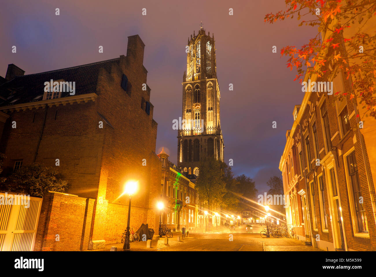 Dom Tower of Utrecht. Utrecht, South Holland, Netherlands. Stock Photo