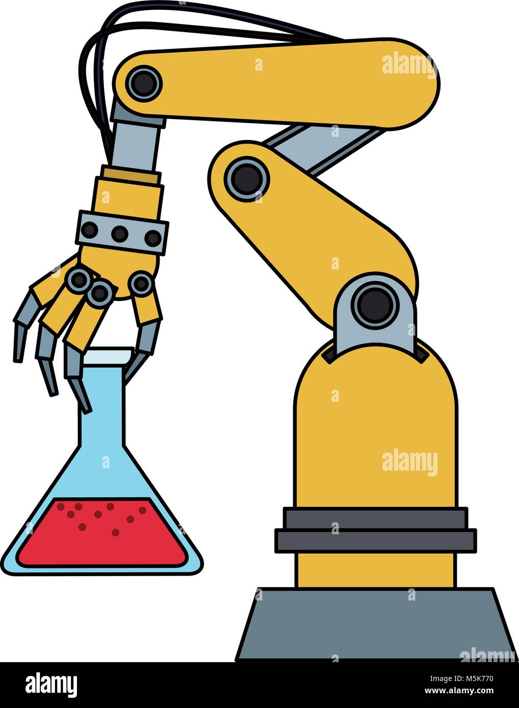 Factory robot arm Stock Vector