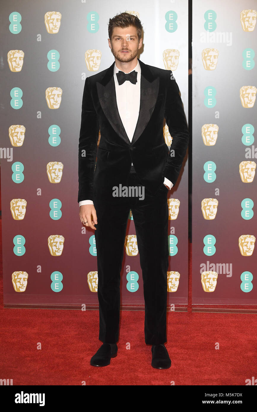 Jim Chapman attends the EE British Academy Film Awards (BAFTA) at the Royal Albert Hall in London. 18th February 2018 © Paul Treadway Stock Photo