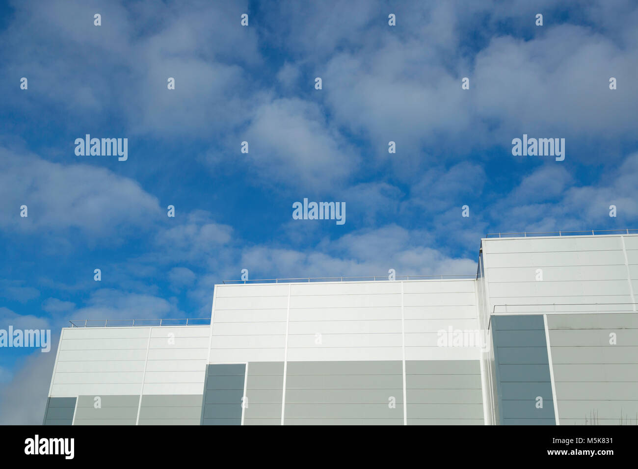 The Walkers Crisp factory near Leicester blends into the skyline. Stock Photo