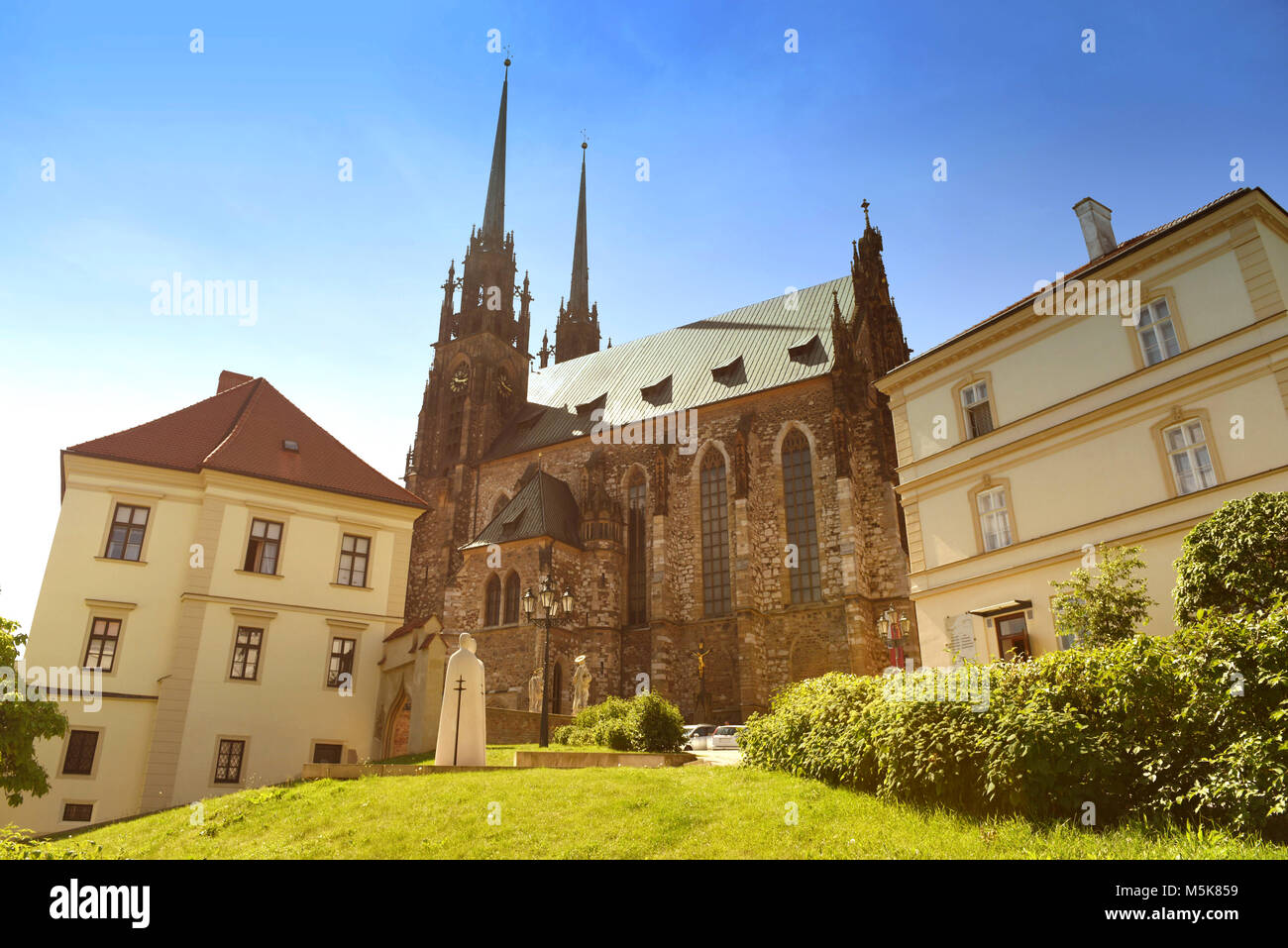 Cathedral of St. Peter and Paul in Brno, Czech Republic Stock Photo