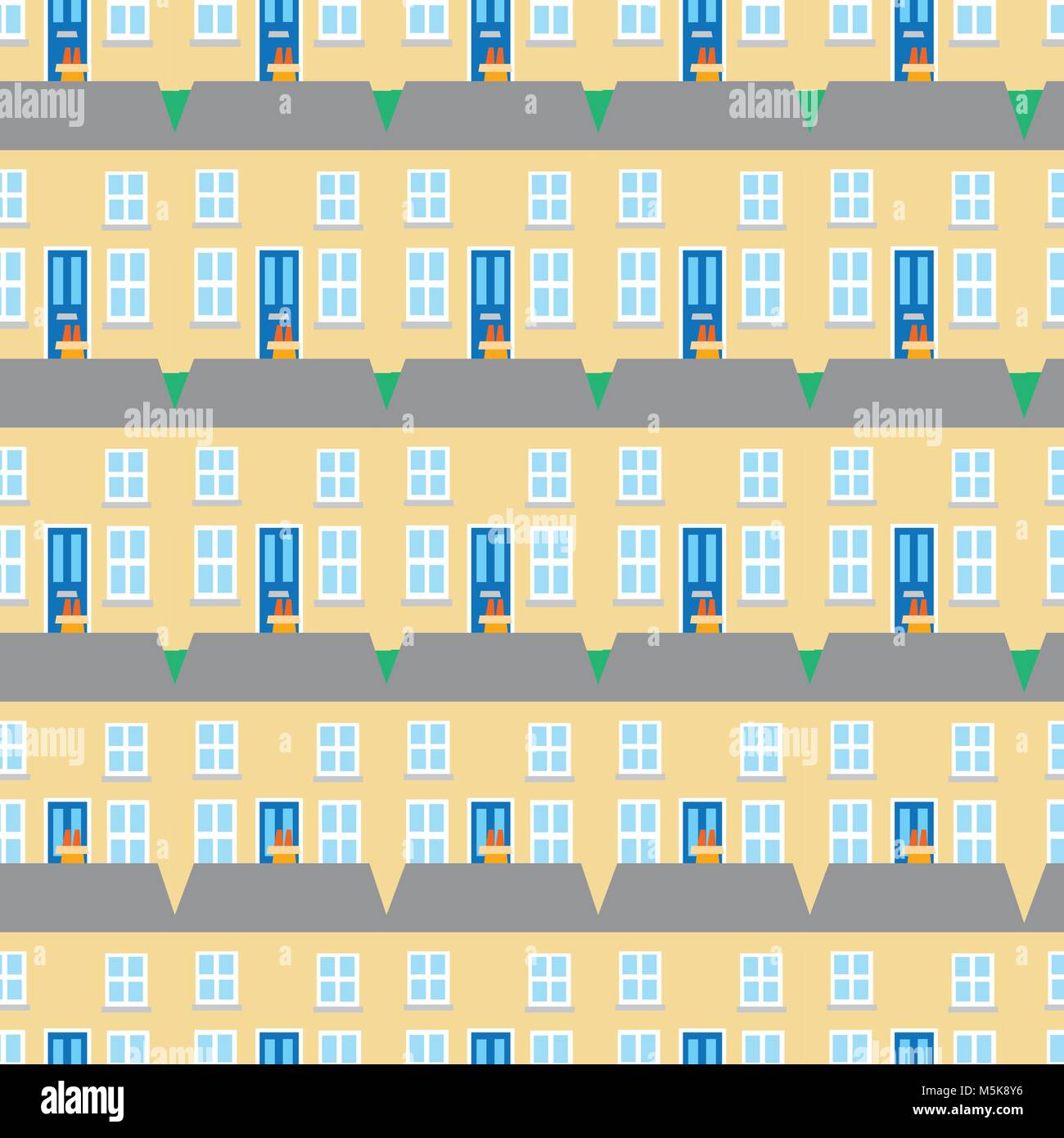 Houses vector seamless pattern Stock Vector Image & Art - Alamy