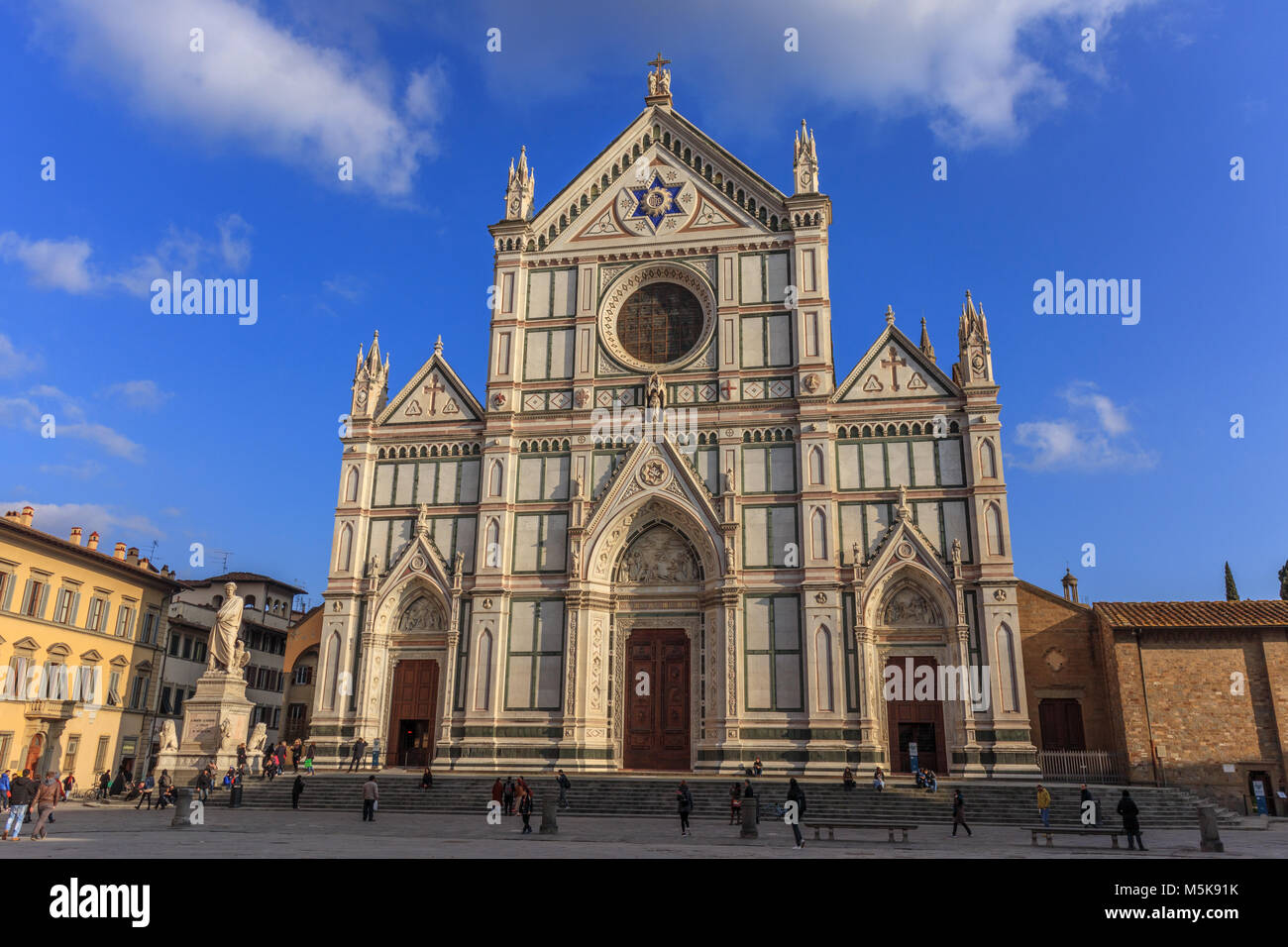 Basilica di Santa Croce in Florence Stock Photo
