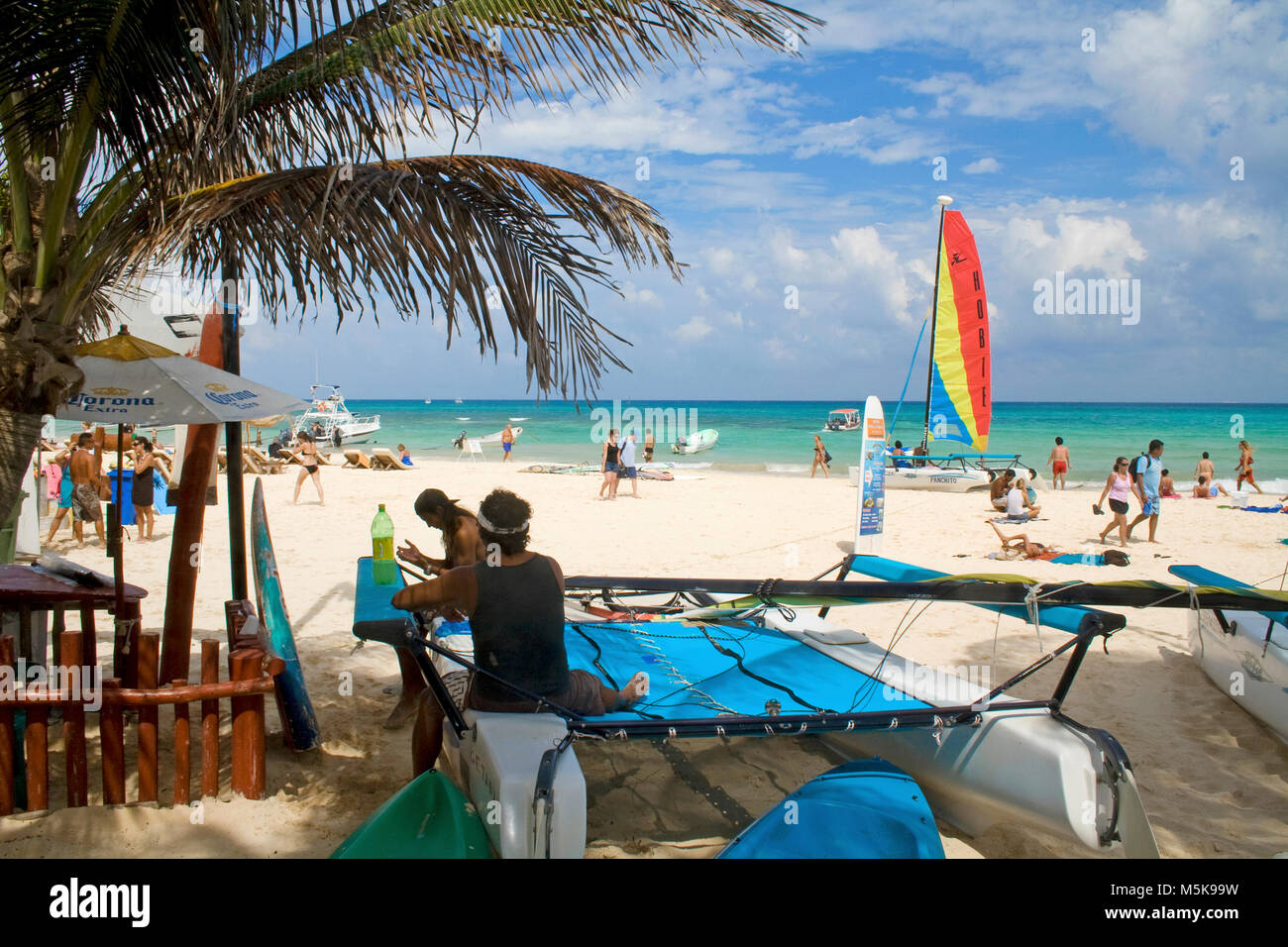 Strand von Playa del Carmen, Mexiko, Karibik | Beach of Playa del Carmen, Mexico, Caribbean Stock Photo