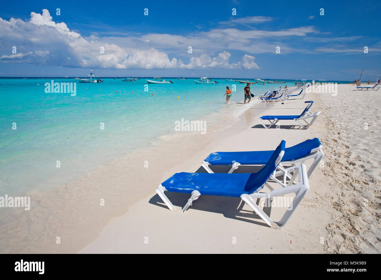 Strand von Playa del Carmen, Mexiko, Karibik | Beach of Playa del Carmen, Mexico, Caribbean Stock Photo