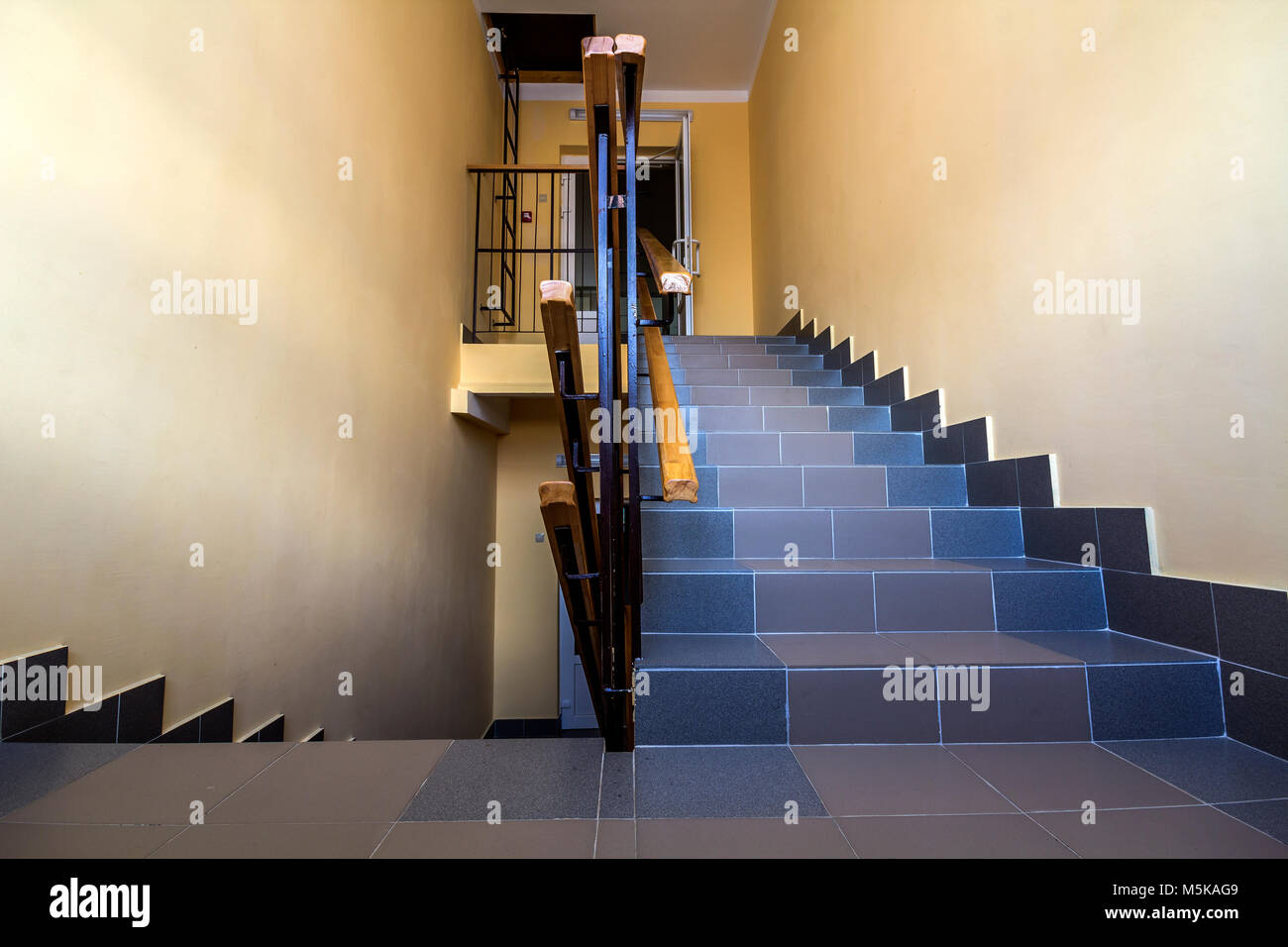 Staircase In Residential Building Interior With Stairs