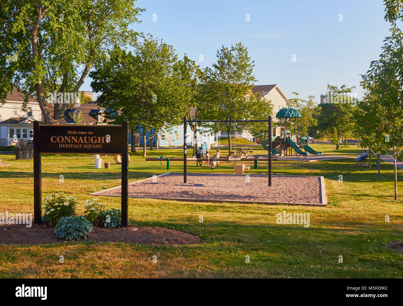Connaught Heritage Square, Charlottetown, Prince Edward Island (PEI), Canada. Stock Photo