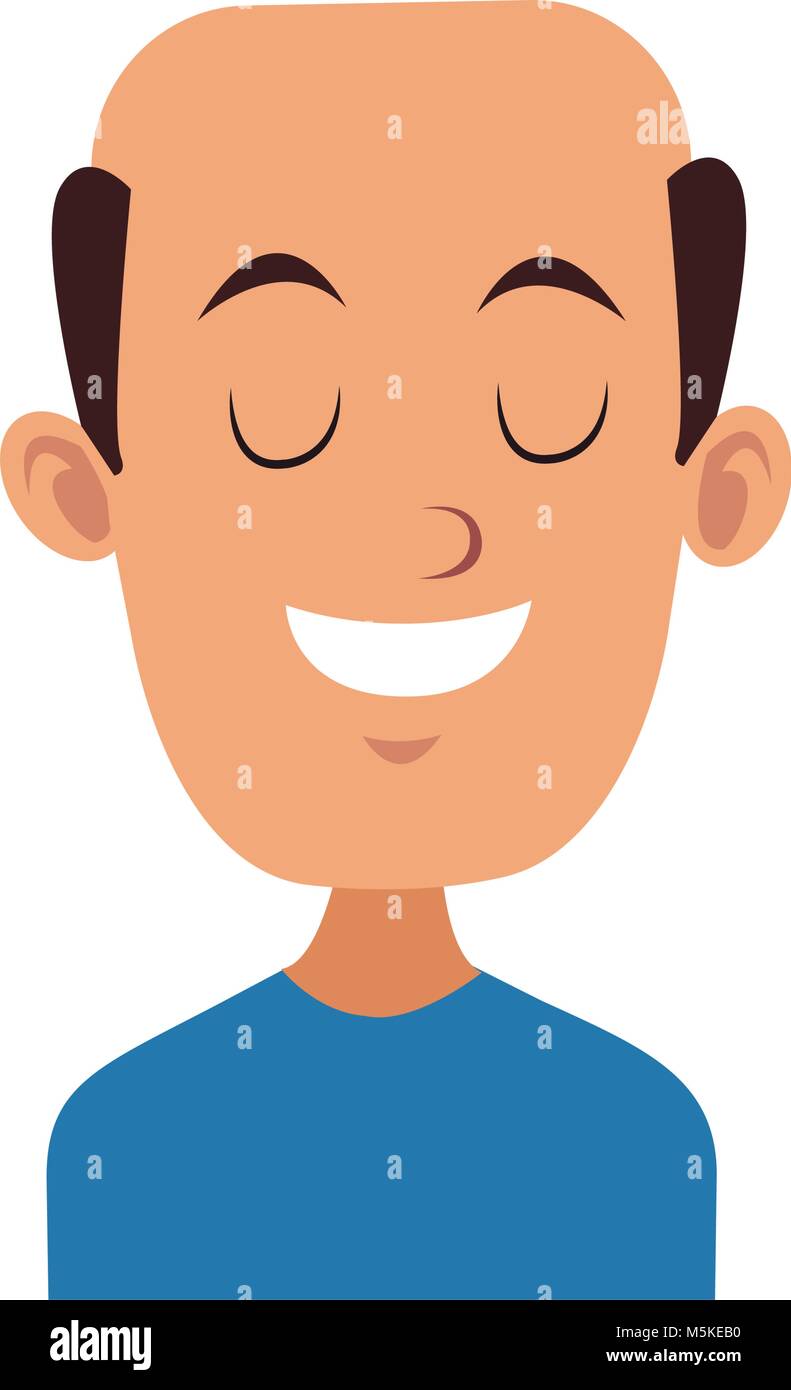 Man smiling with eyes closed Stock Vector Image & Art - Alamy