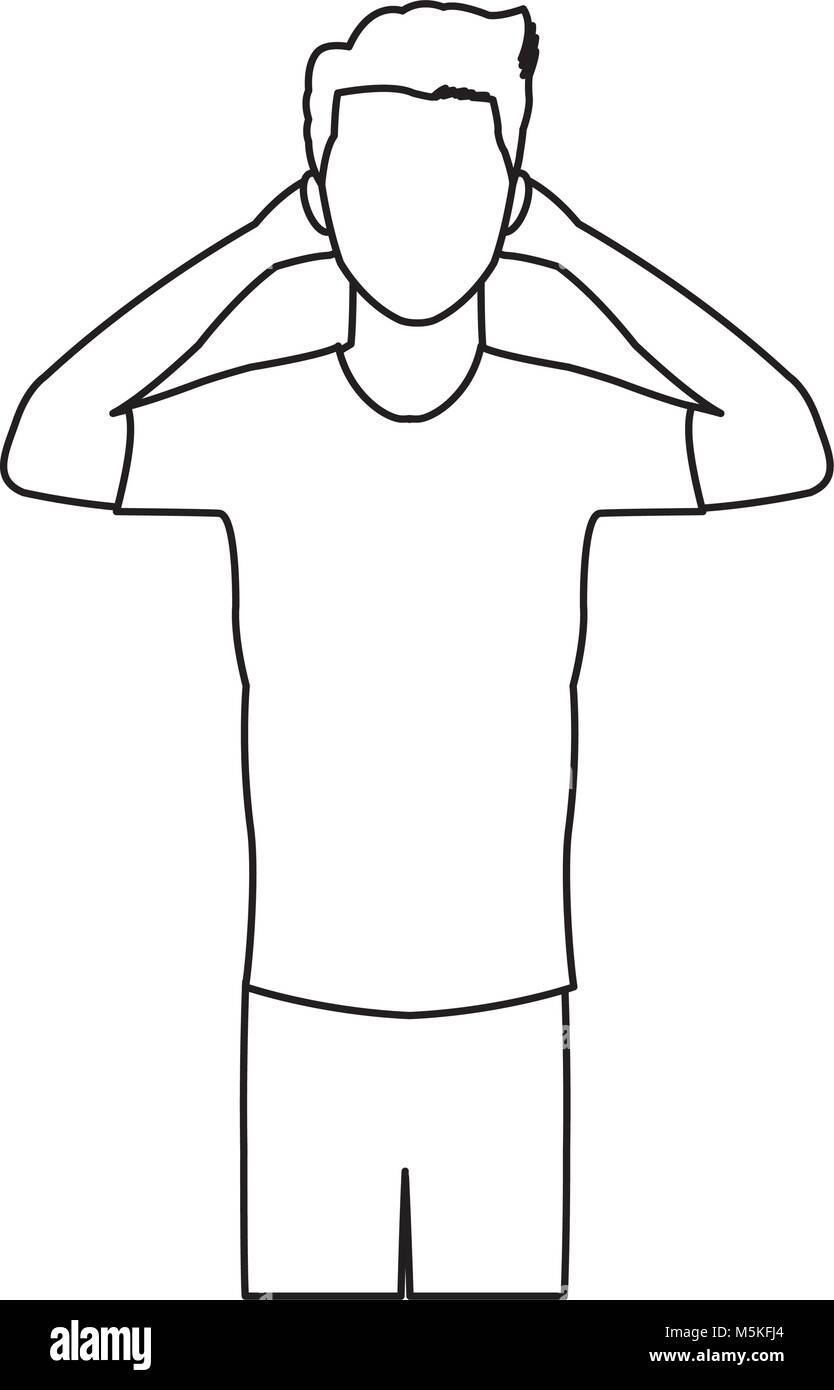 man headache line icon vector Stock Vector Image & Art - Alamy