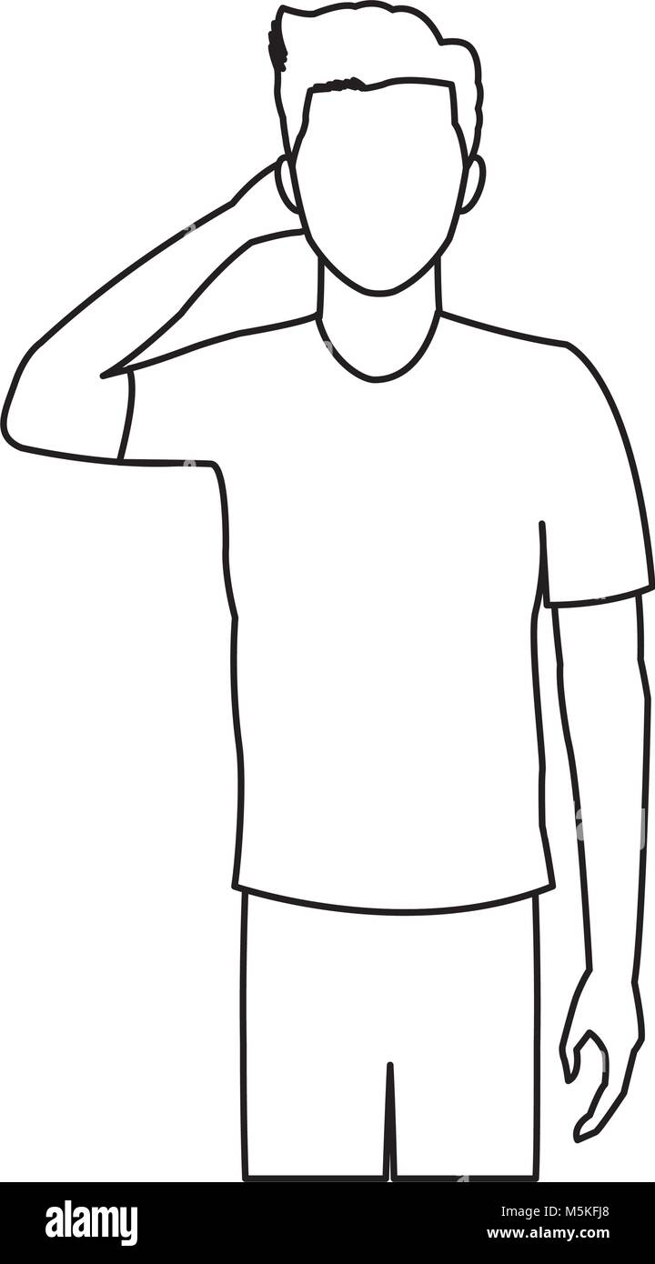 man headache line icon vector Stock Vector Image & Art - Alamy