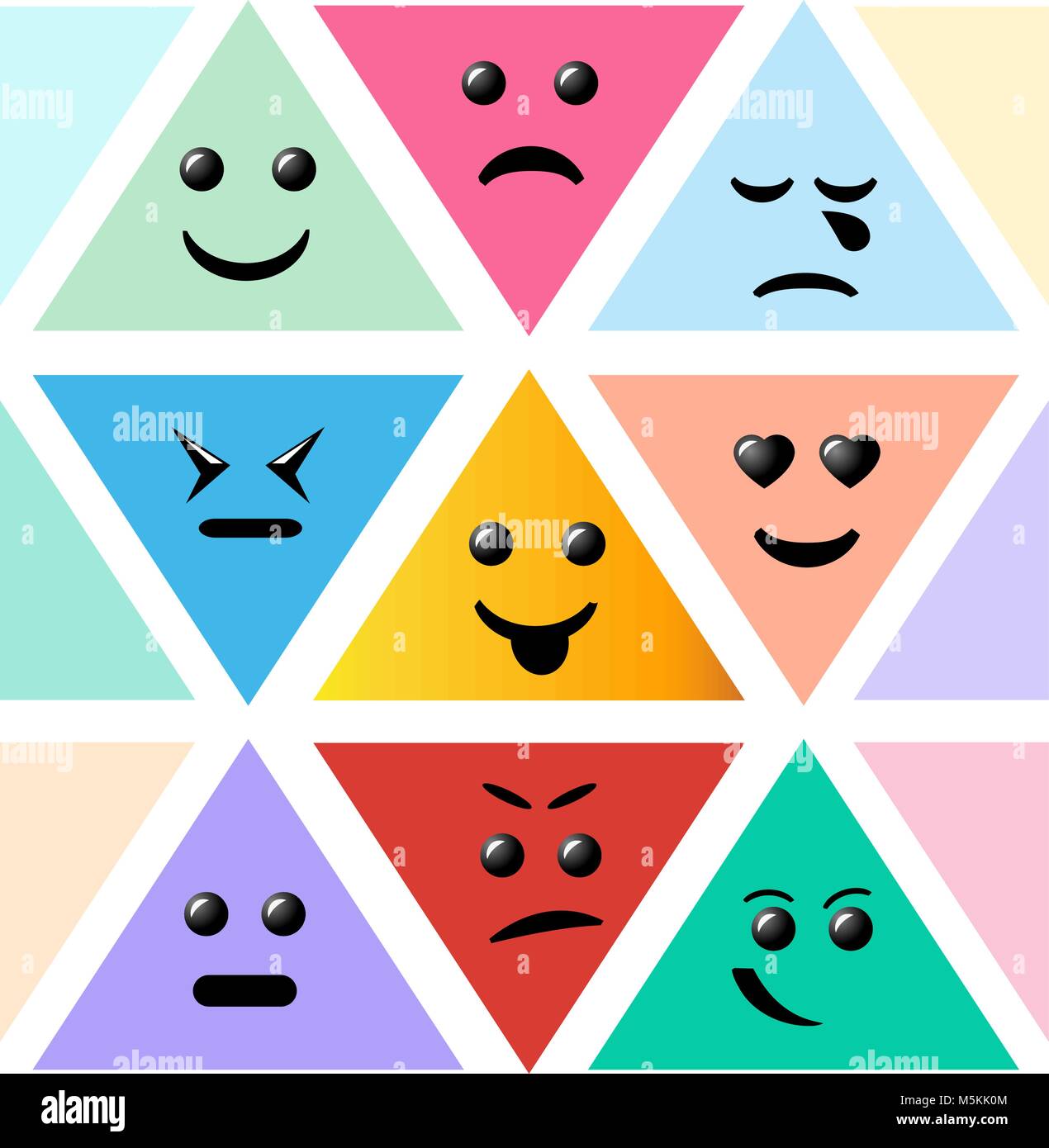 Set Smiley Icon Creative Cartoon Style Smiles With Different Em Stock Vector Image And Art Alamy 0607