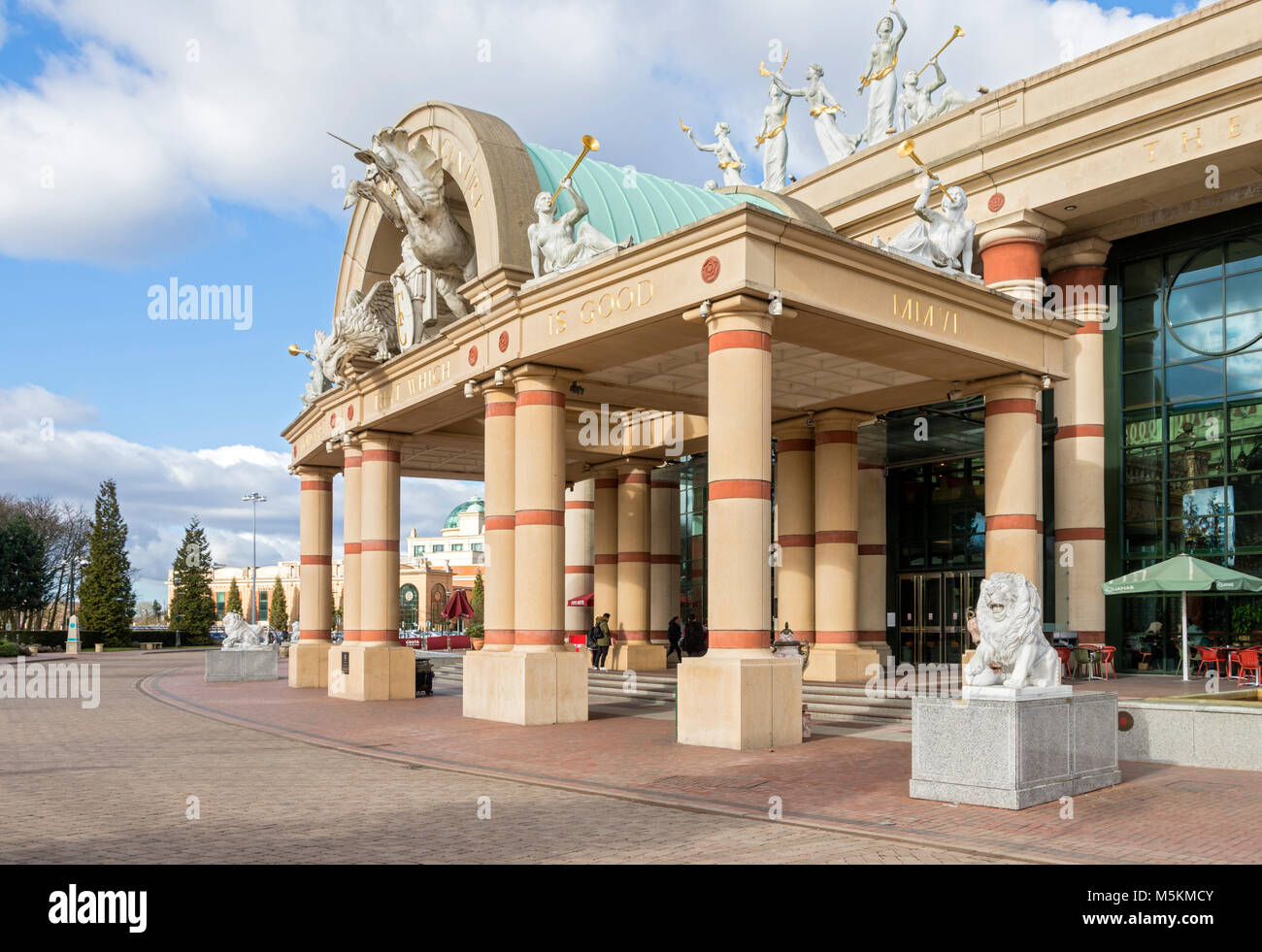 Entrance to the intu Trafford Centre, Manchester, UK Stock Photo