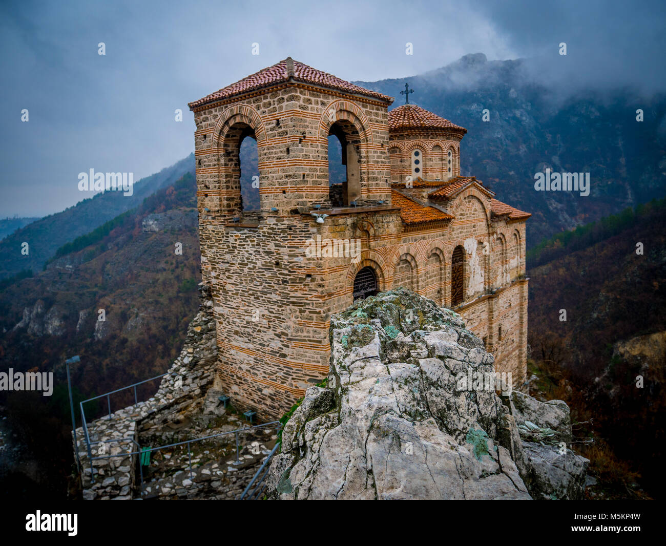 Asen's Fortress / Mountain view - Bulgaria, Asenovgrad Stock Photo