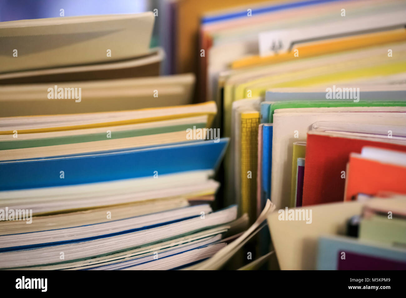 Group of older books n a book store Stock Photo - Alamy