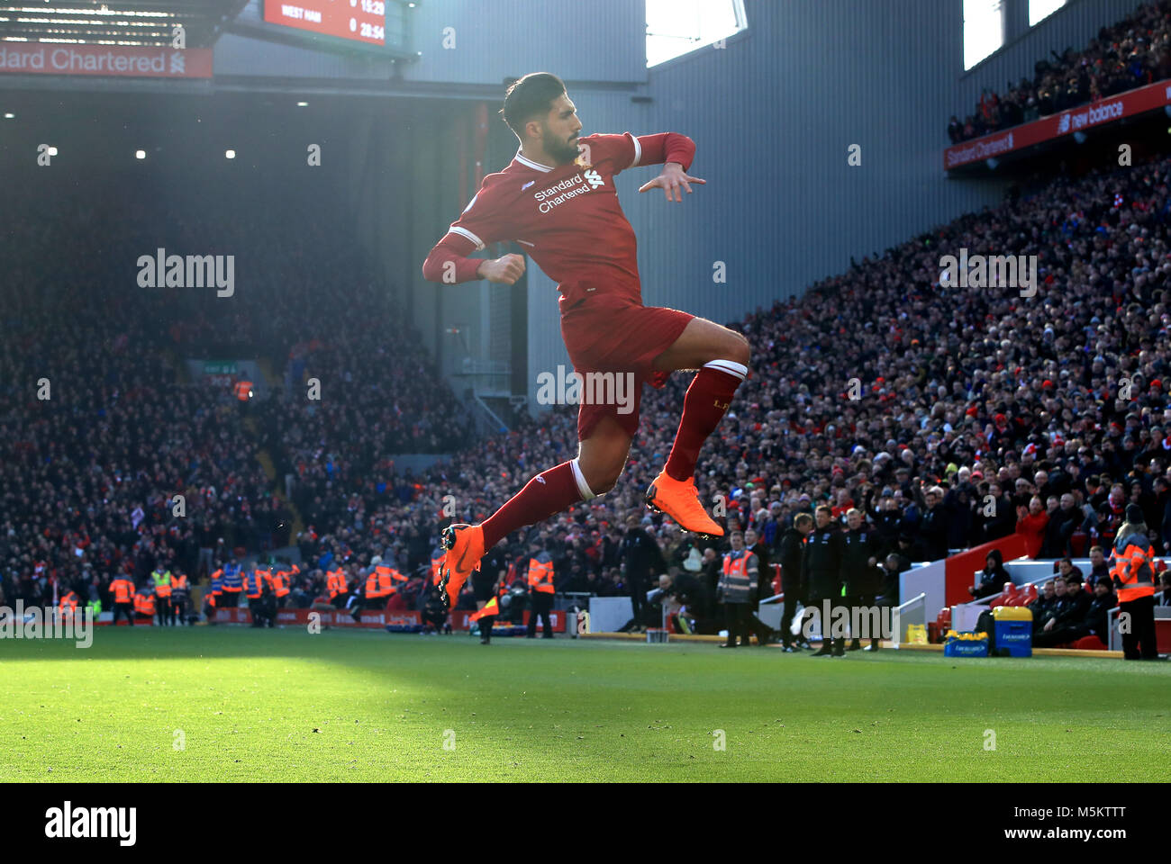 Liverpools Emre Can Celebrates Scoring Hi-res Stock Photography And ...