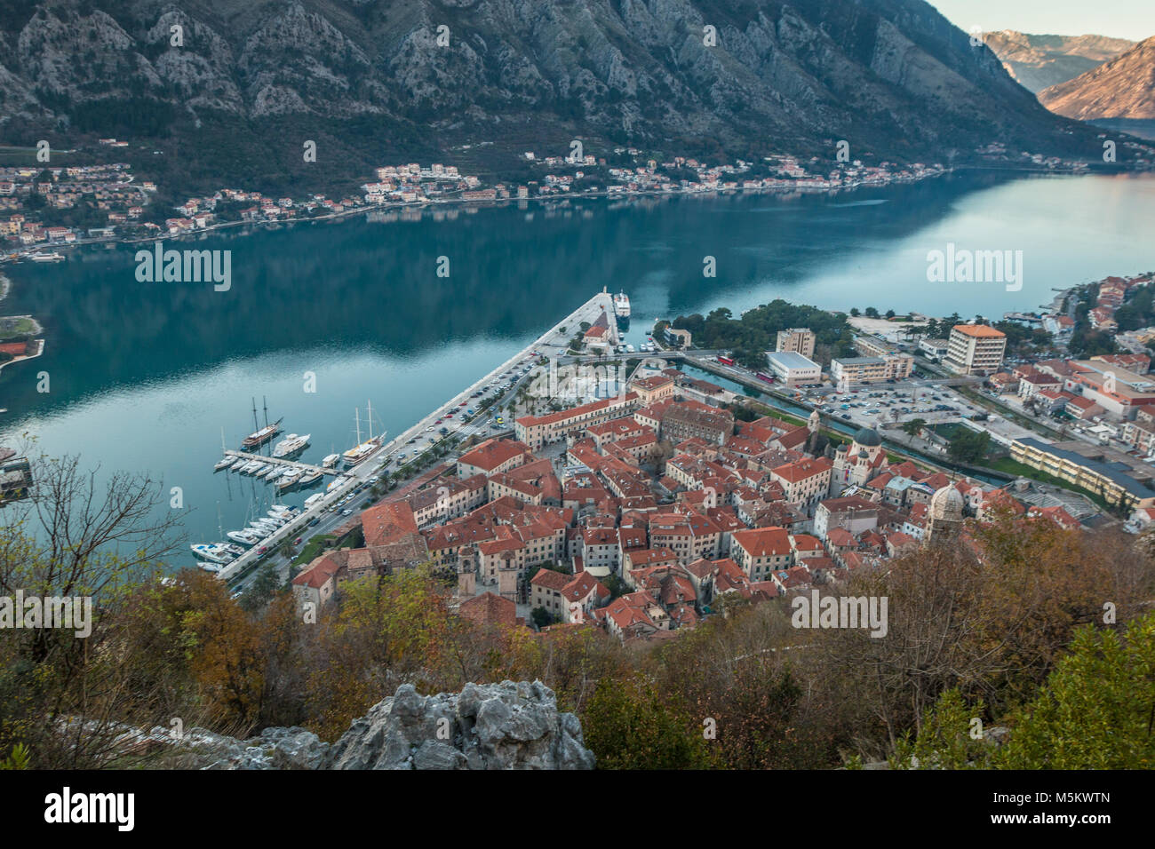 View of Kotor in Montenegro Stock Photo