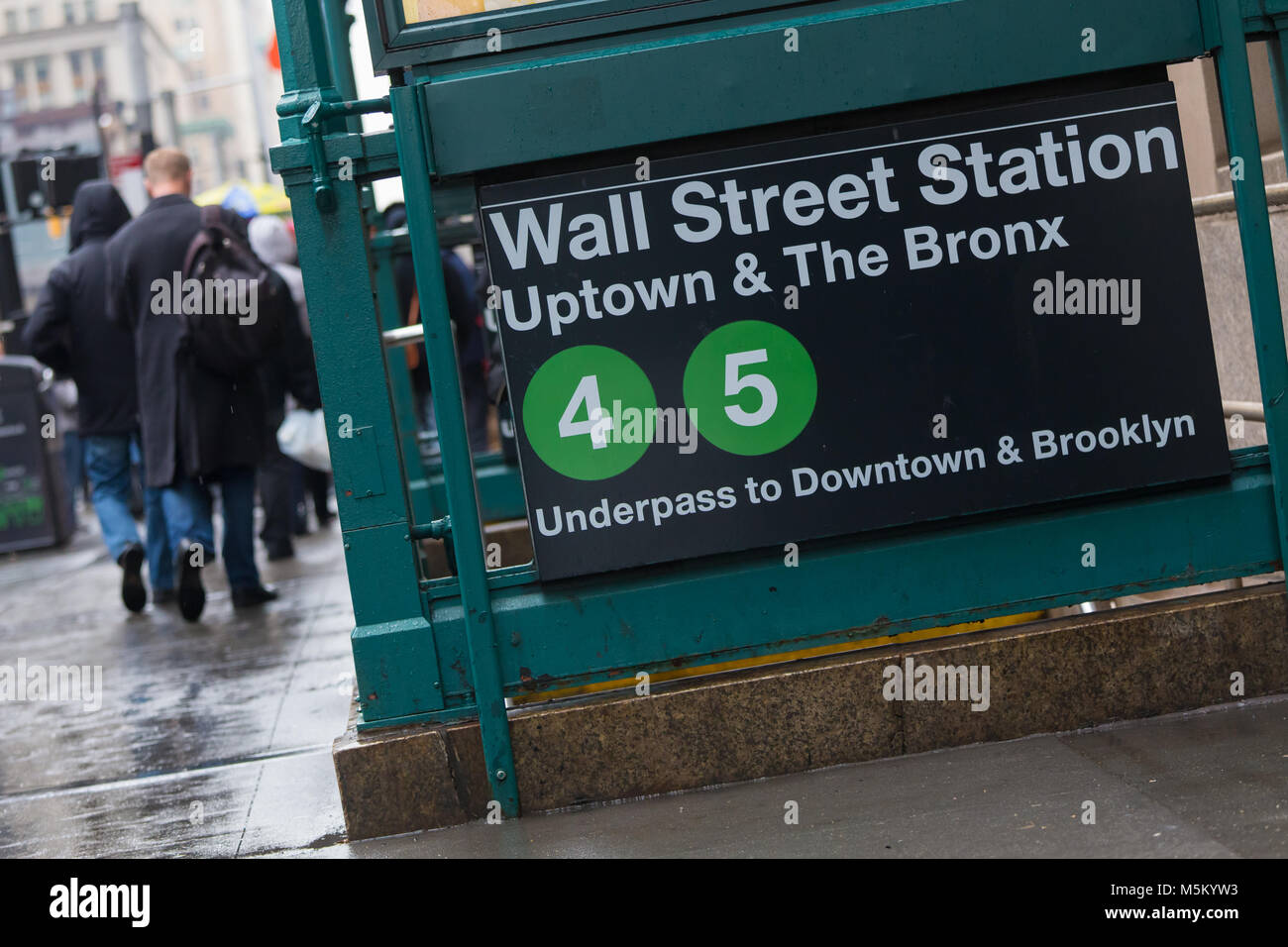 Wall street subway station in New York City, NY, USA Stock Photo - Alamy