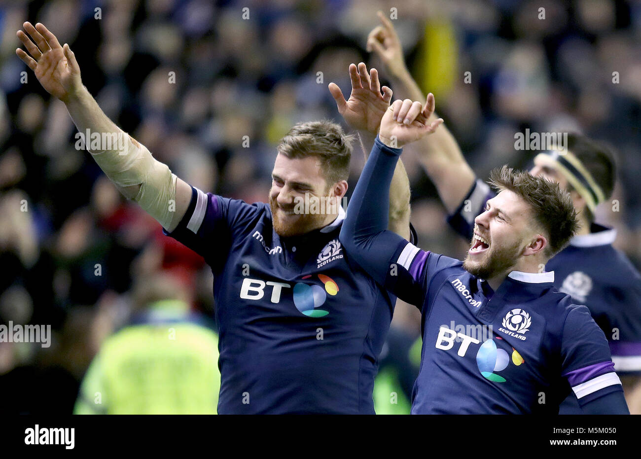Scotland's (left-right) Simon Berghan and Alistair Price celebrate ...