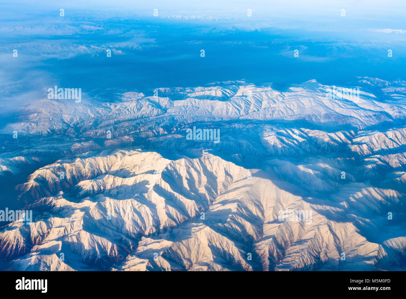 Aerial view of mountains in Northern Anatolia, Turkey Stock Photo