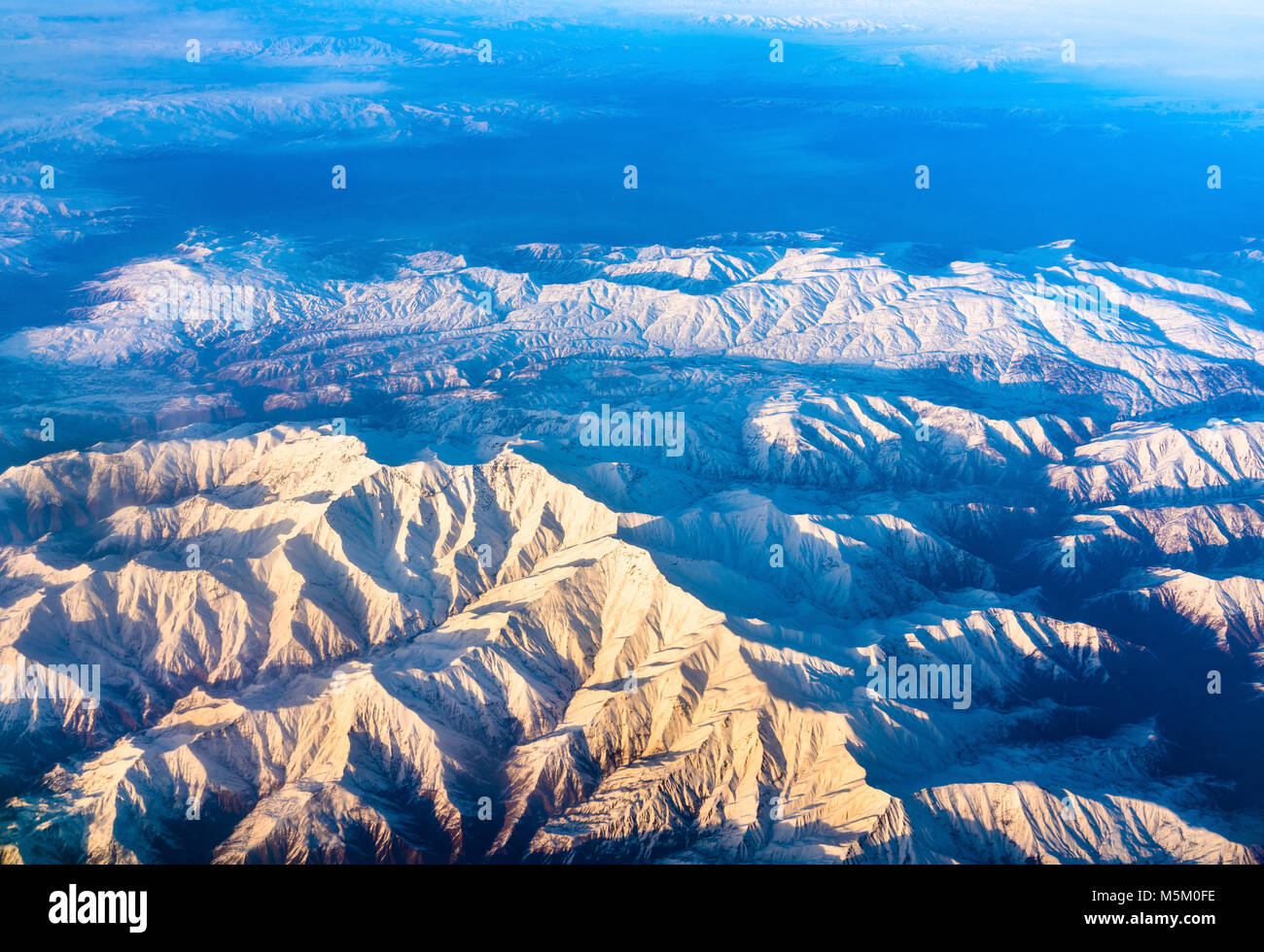 Aerial view of mountains in Northern Anatolia, Turkey Stock Photo