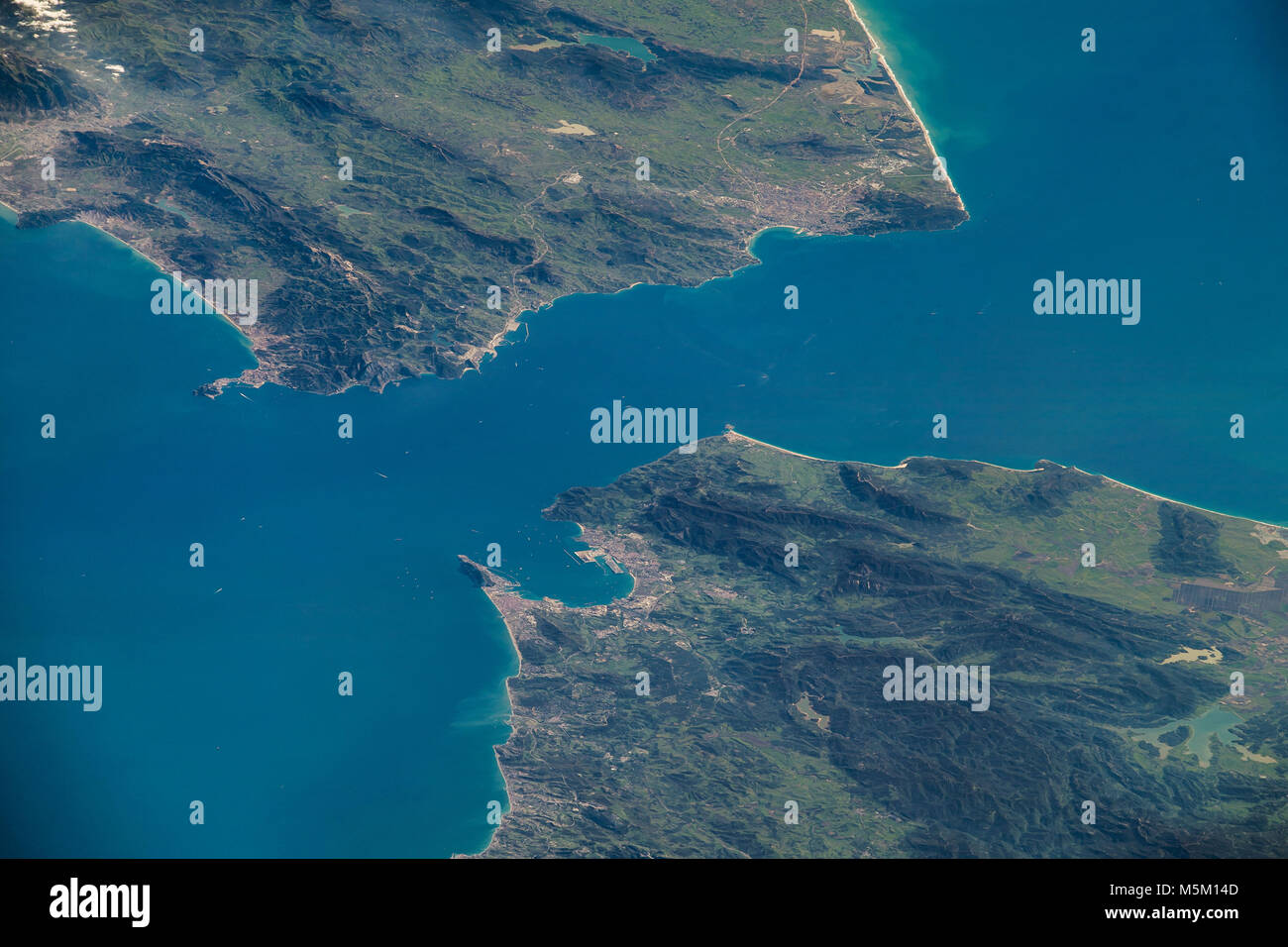 Strait of gibraltar map hi-res stock photography and images - Alamy