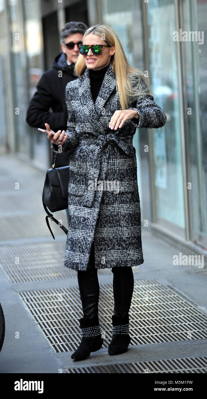 Michelle Hunziker out and about in Milan on her 41st birthday Featuring