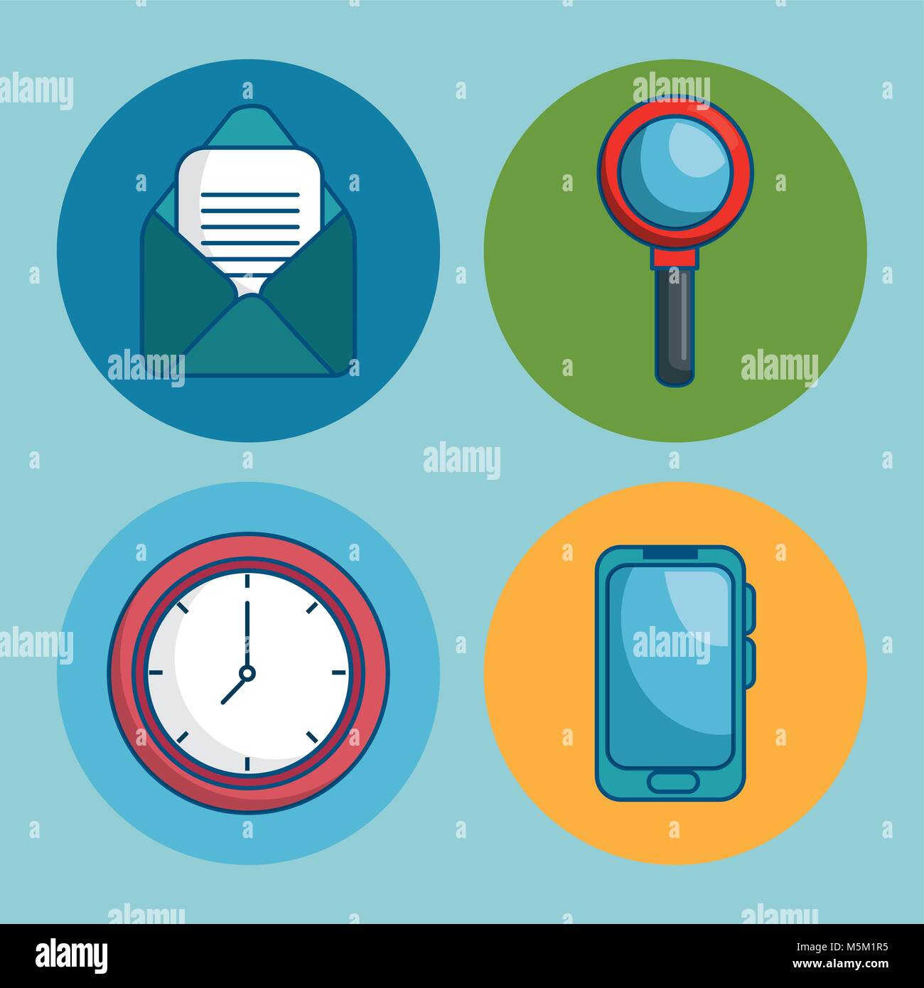 social media set icons Stock Vector Image & Art - Alamy
