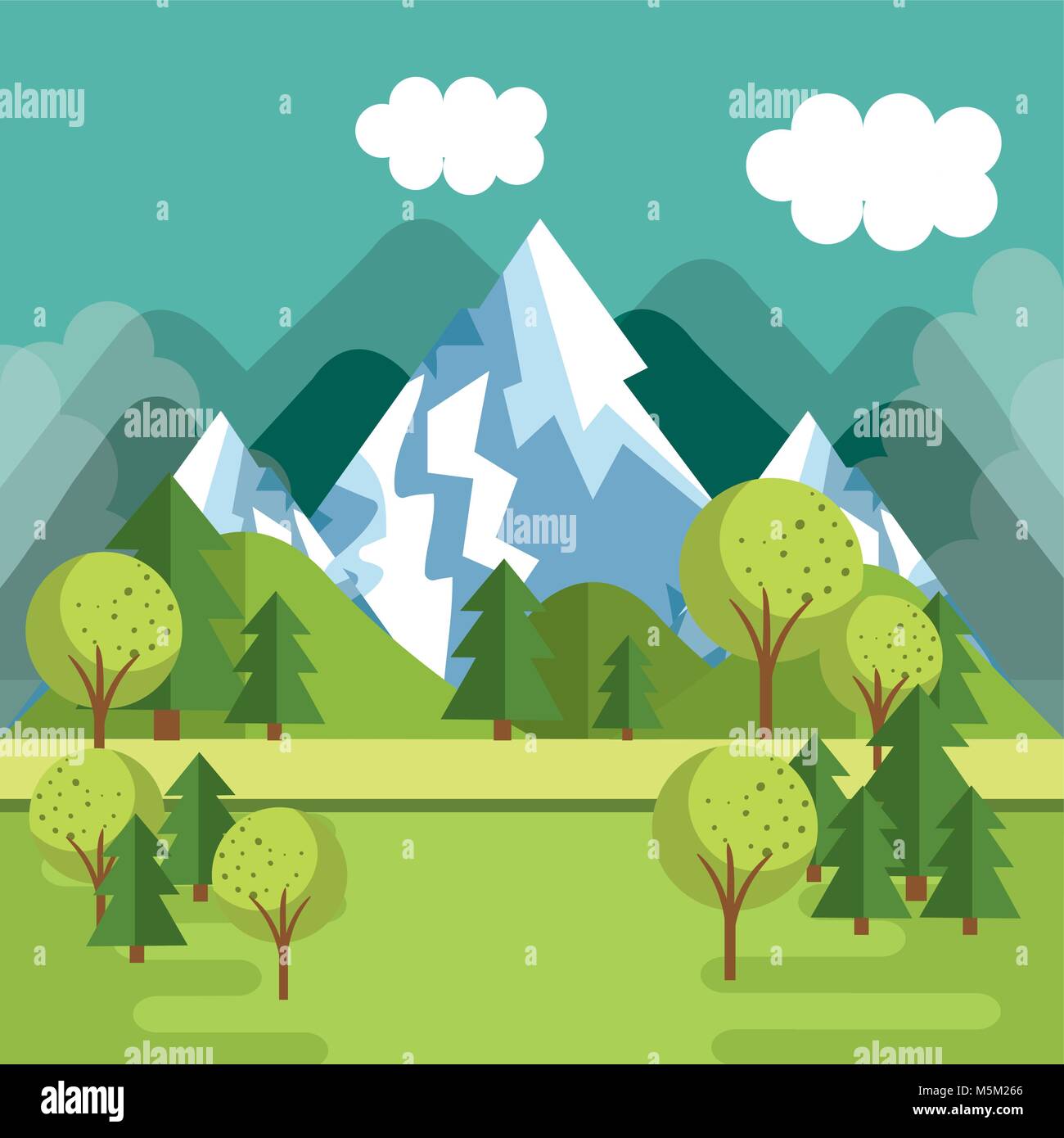 North land forest Stock Vector Images - Alamy