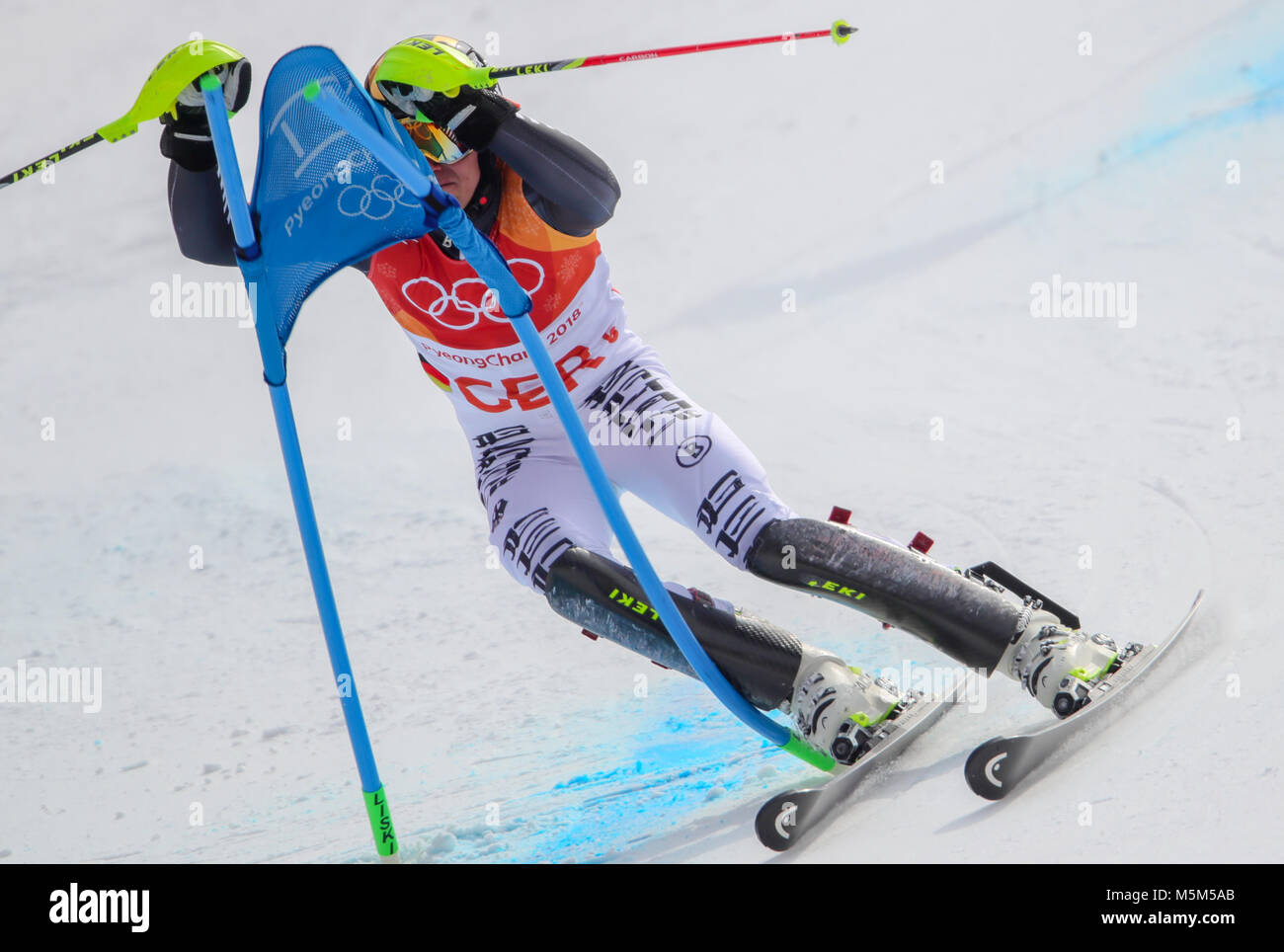 Pyeongchang, South Korea. 24th Feb, 2018. Germany's Alexander Schmid in ...