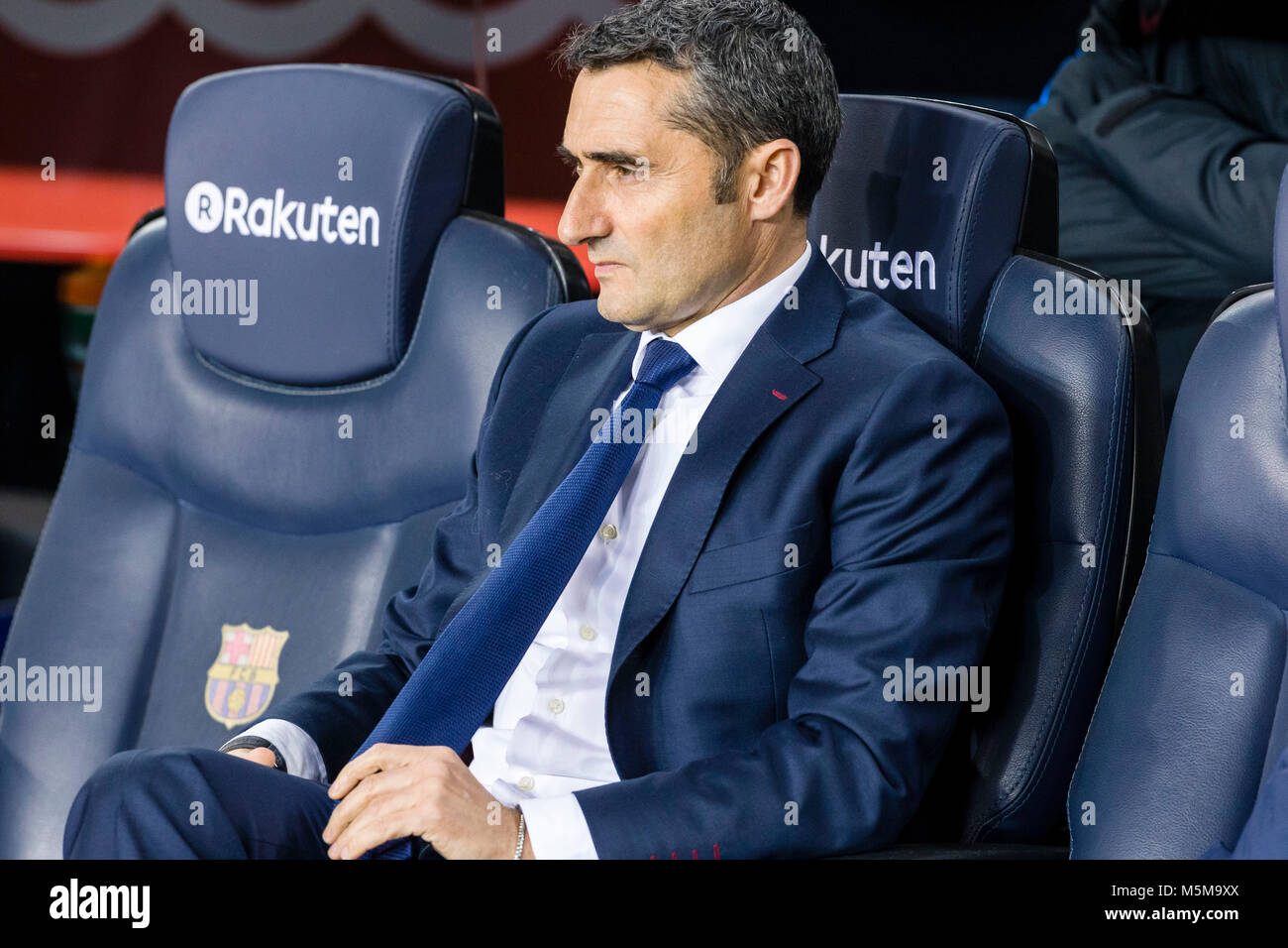 FC Barcelona Coach Ernesto Valverde During The Match Between FC fc-barcelona-coach-ernesto-valverde-during-the-match-between-fc