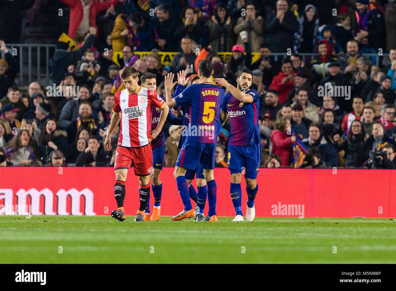 SPAIN - 24th of February: FC Barcelona forward Lionel Messi (10