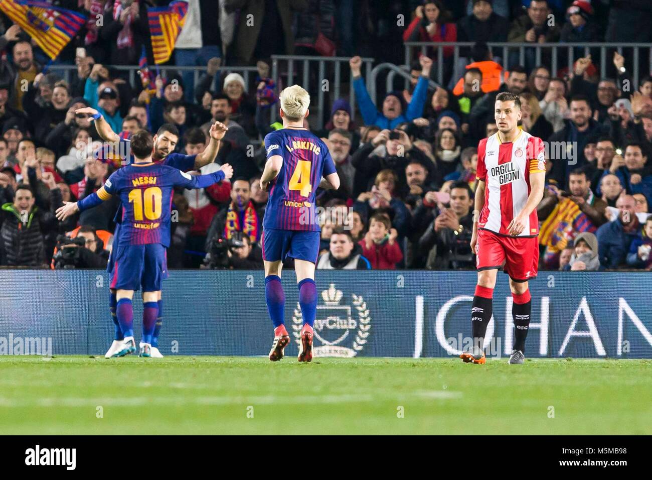 SPAIN - 24th of February: FC Barcelona forward Lionel Messi (10