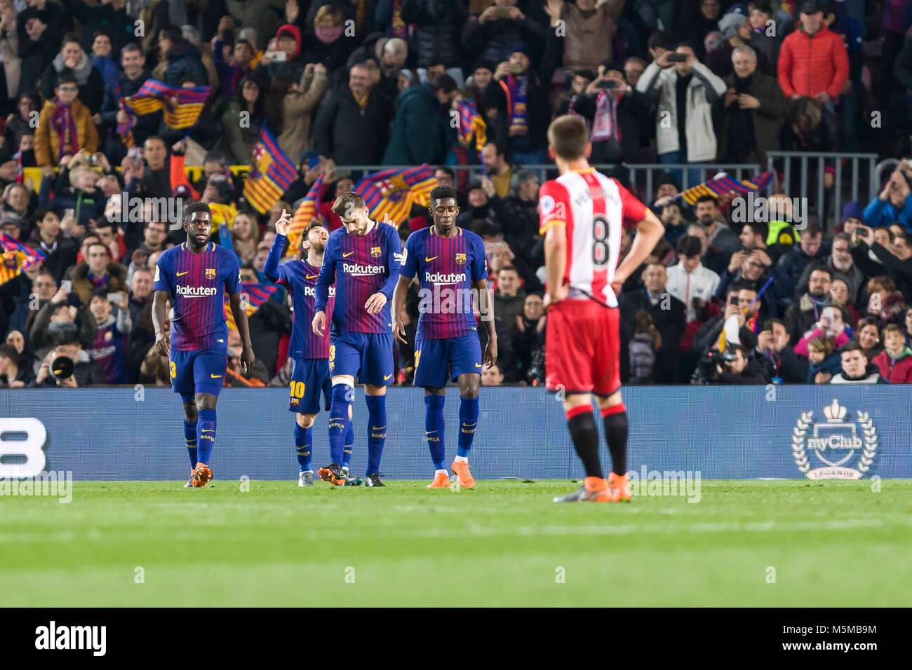 SPAIN - 24th of February: FC Barcelona forward Lionel Messi (10