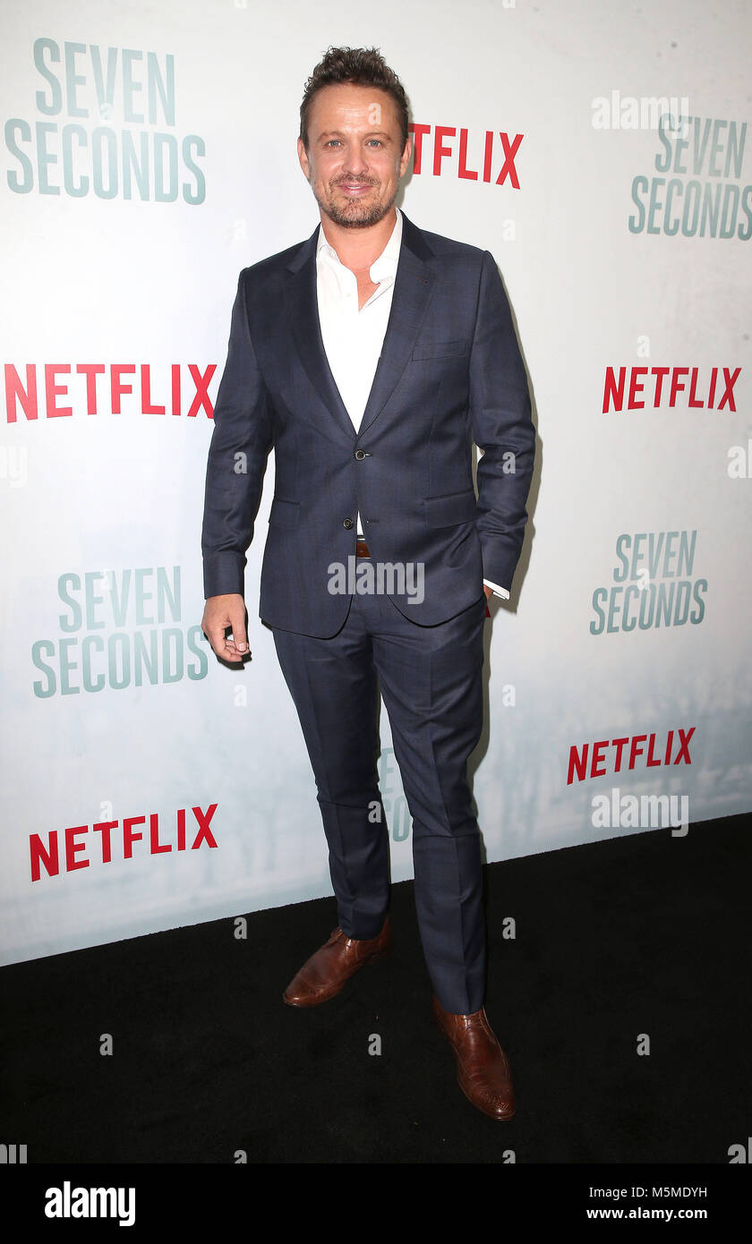 Beverly Hills, California, USA. 23rd Feb, 2018. 23 February 2018 - Beverly Hills, California - David Lyons. Netflix's 'Seven Seconds' Premiere Screening and Post-Reception held at The Paley Center for Media. Photo Credit: F. Sadou/AdMedia Credit: F. Sadou/AdMedia/ZUMA Wire/Alamy Live News Stock Photo