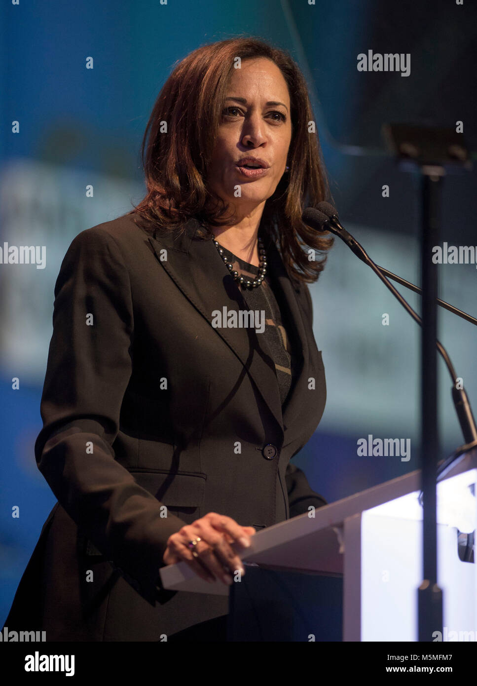 San Diego, California, USA. 24th Feb, 2018. U.S. Senator KAMALA HARRIS ...