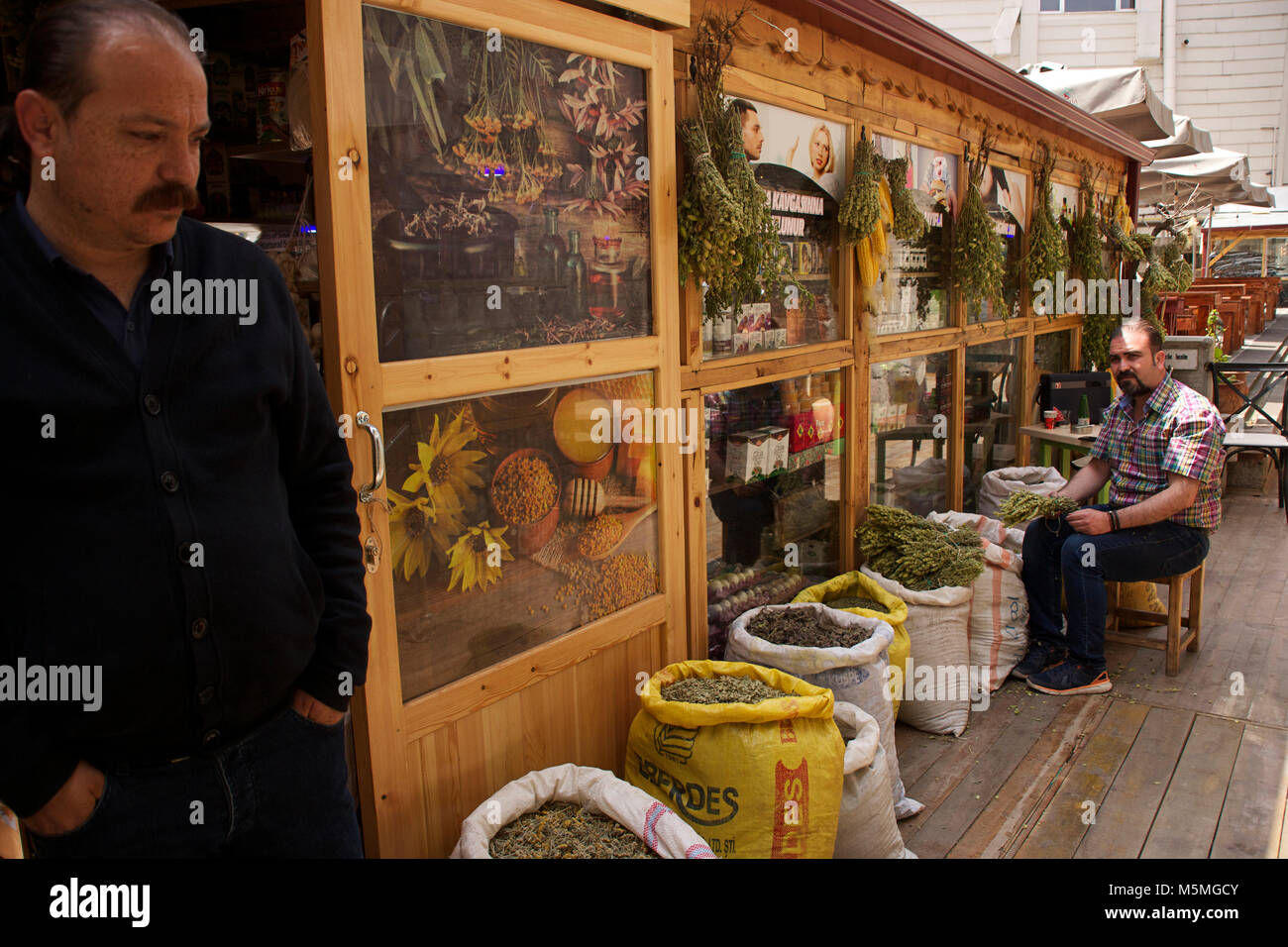 Shop selling herbs and spices in Kayseri, Turkey Stock Photo Alamy