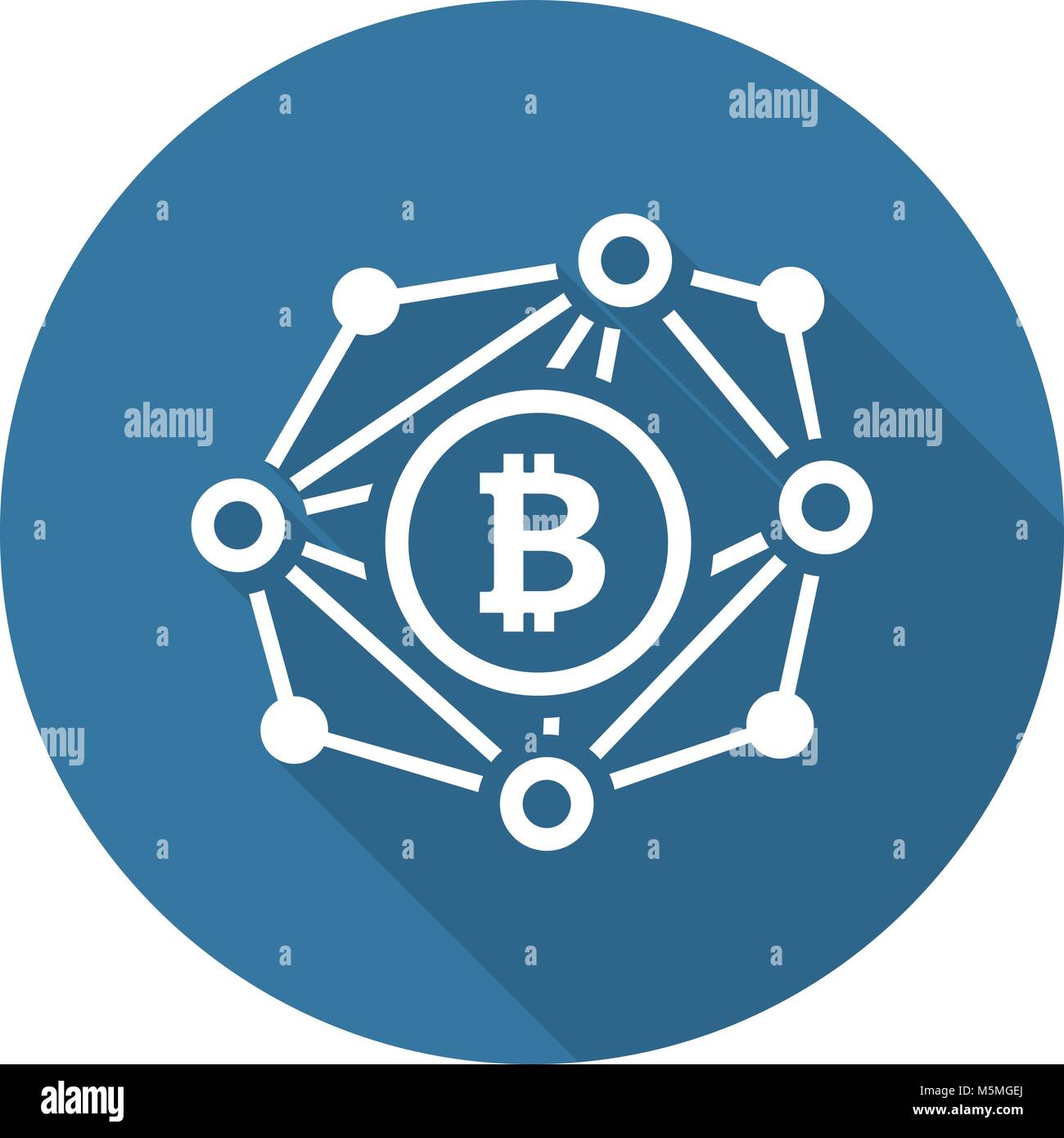 Blockchain Network Icon Stock Vector Image & Art Alamy