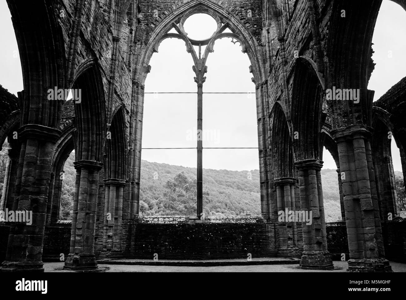 Tintern Abbey in Wales Stock Photo