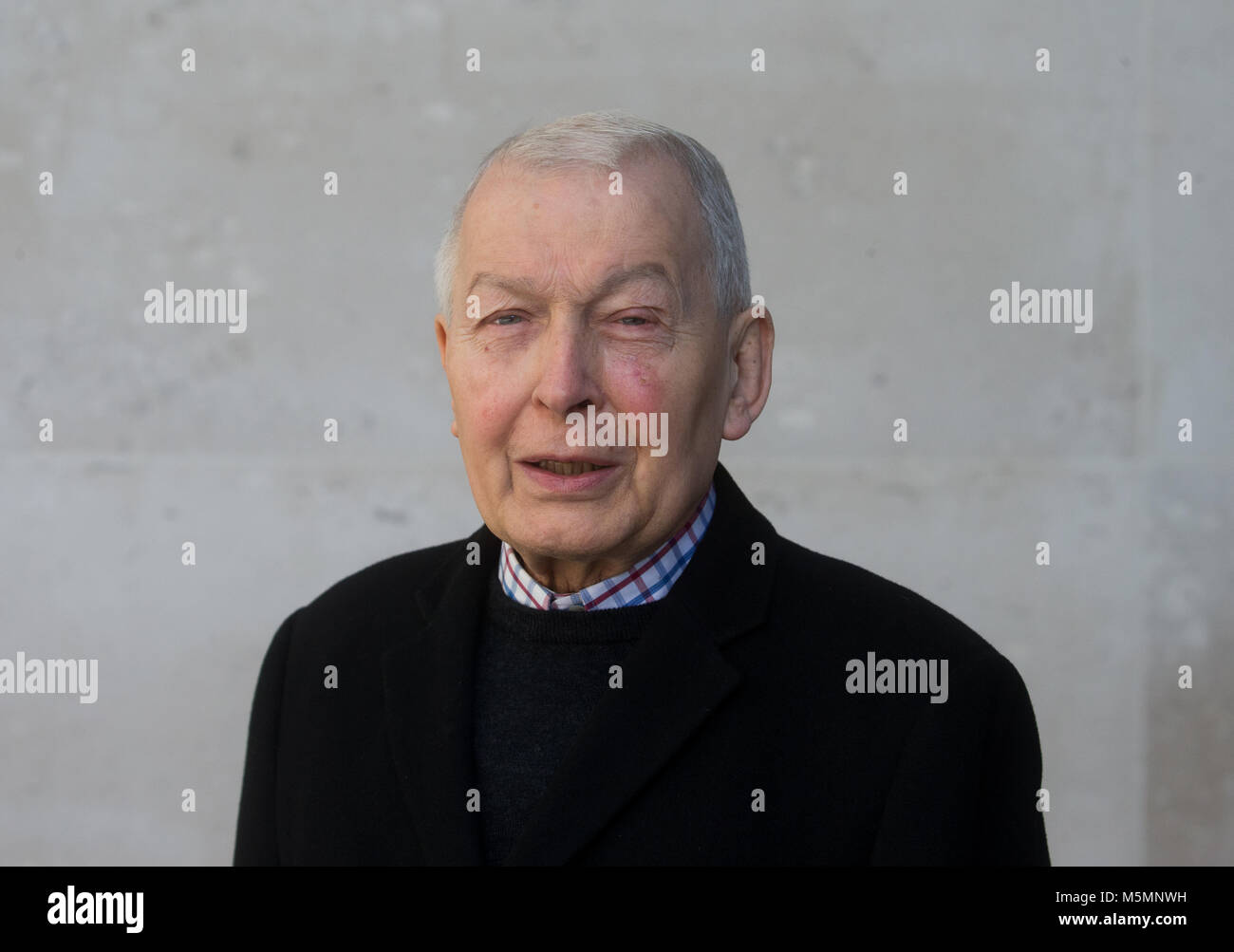 Labour MP for Birkenhead and Chairman of the Work and Pensions Committee, Frank Field arrives at the BBC studios Stock Photo