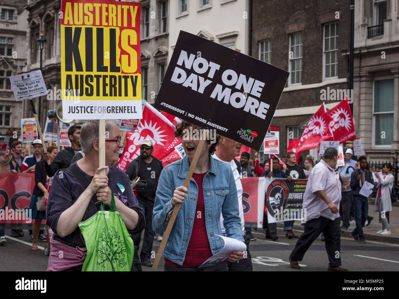 Athy Protest Anti tory protesters hi-res stock photography and images - Alamy